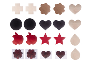Satin Nipple Pasties With Diiferent Shape And Color