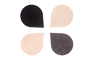 Hot Sale Nude Black Drop Shape Nonwoven Nipple Pasties