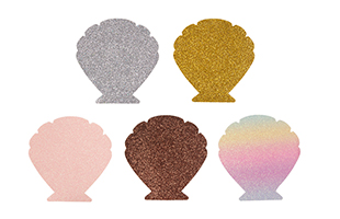 5Colors Glitter Shell Shape Nipple Pasties