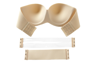 Plus Size Large Breast Seamless Strapless Adhesive Invisible Bra