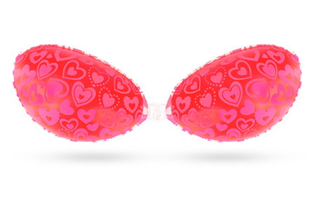 Printing Silicone Bra with Brautiful Design
