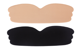 One Piece Wing Shape Breathable Strapless Backless Adhesive Bra